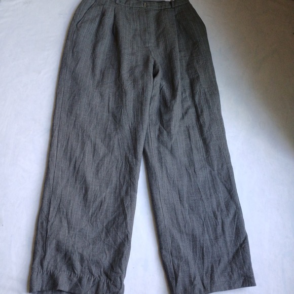Brooks Brothers Pants 12 Wool Pleated Wide Leg Capsule Office‎ Vintage USA Made - Picture 1 of 15